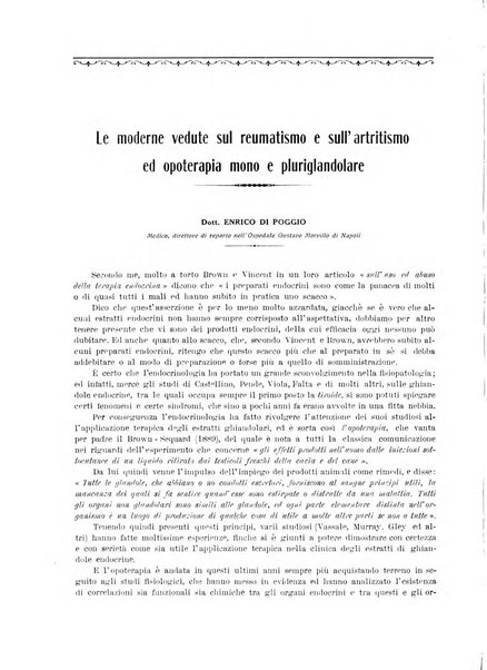 La rassegna di clinica, terapia e scienze affini