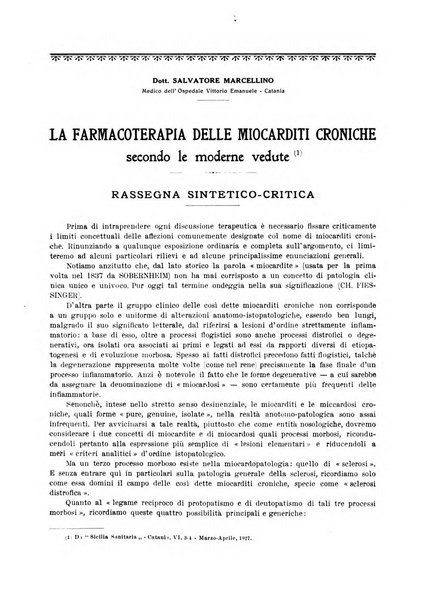 La rassegna di clinica, terapia e scienze affini