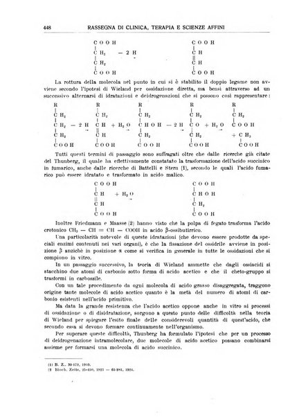 La rassegna di clinica, terapia e scienze affini