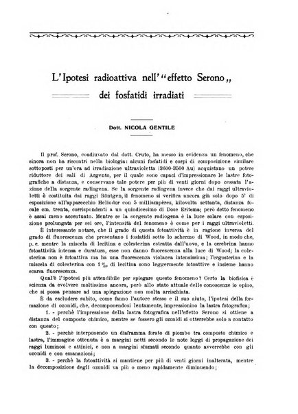 La rassegna di clinica, terapia e scienze affini