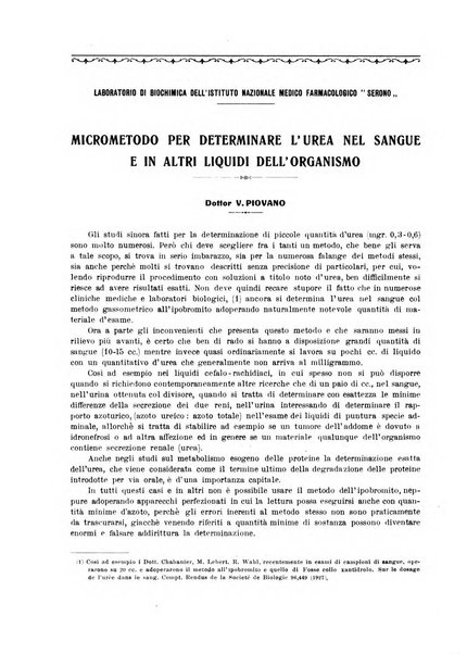 La rassegna di clinica, terapia e scienze affini