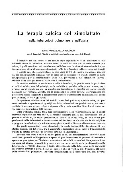 La rassegna di clinica, terapia e scienze affini