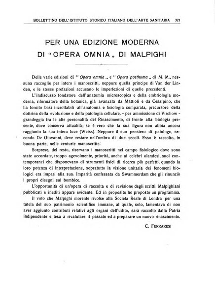 La rassegna di clinica, terapia e scienze affini