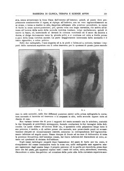 La rassegna di clinica, terapia e scienze affini