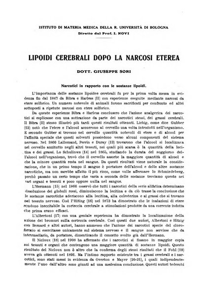 La rassegna di clinica, terapia e scienze affini