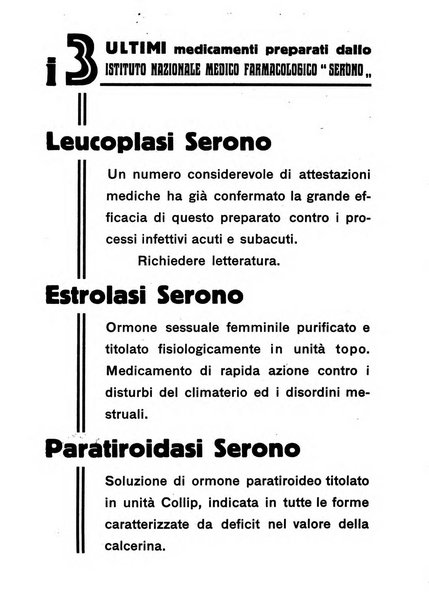 La rassegna di clinica, terapia e scienze affini