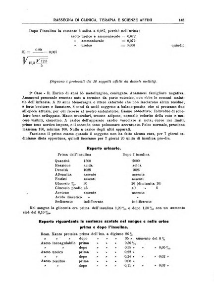 La rassegna di clinica, terapia e scienze affini