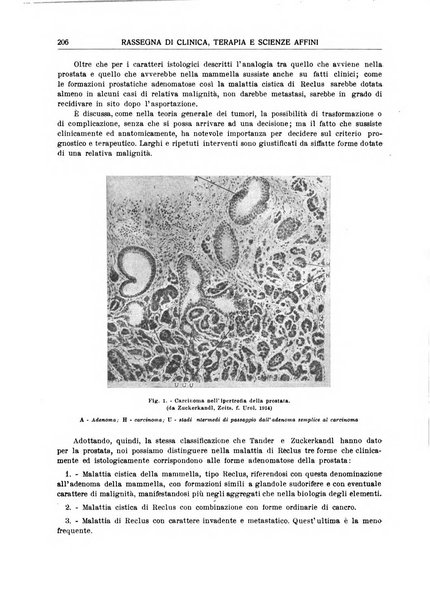 La rassegna di clinica, terapia e scienze affini