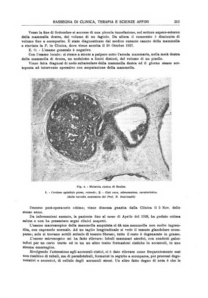 La rassegna di clinica, terapia e scienze affini