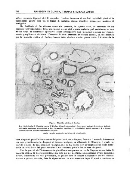 La rassegna di clinica, terapia e scienze affini