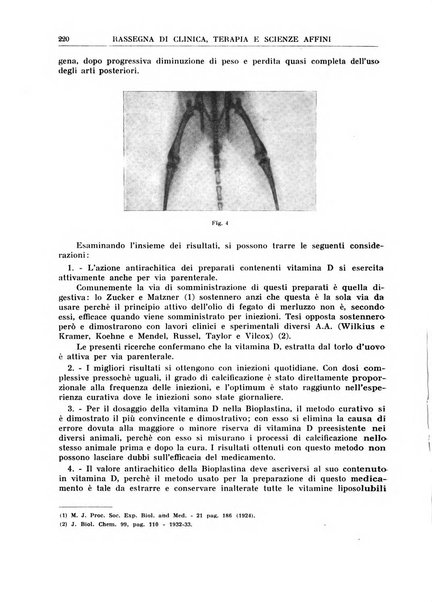 La rassegna di clinica, terapia e scienze affini