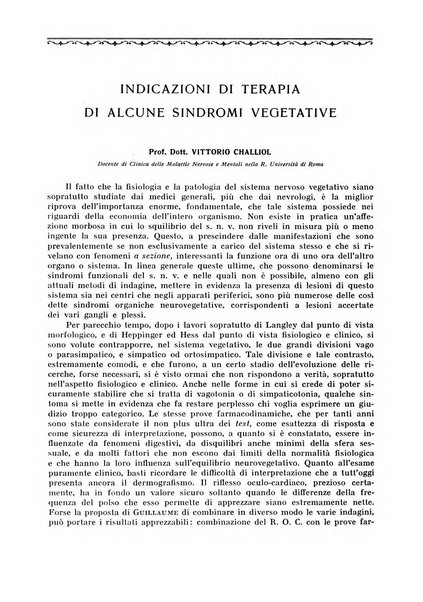 La rassegna di clinica, terapia e scienze affini