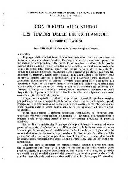 La rassegna di clinica, terapia e scienze affini