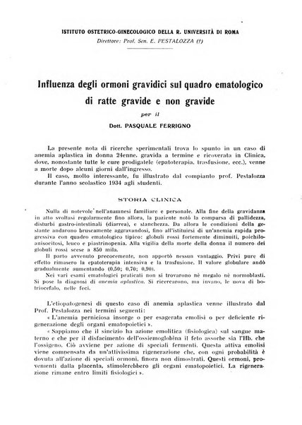 La rassegna di clinica, terapia e scienze affini