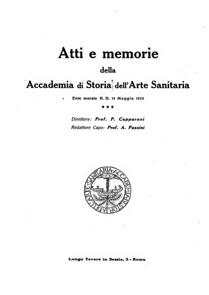 La rassegna di clinica, terapia e scienze affini