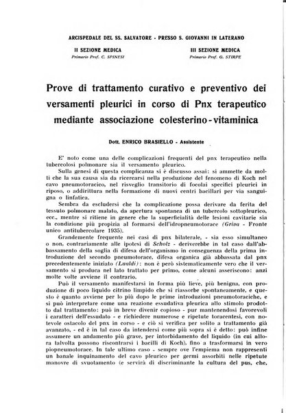 La rassegna di clinica, terapia e scienze affini