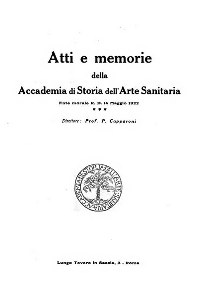 La rassegna di clinica, terapia e scienze affini