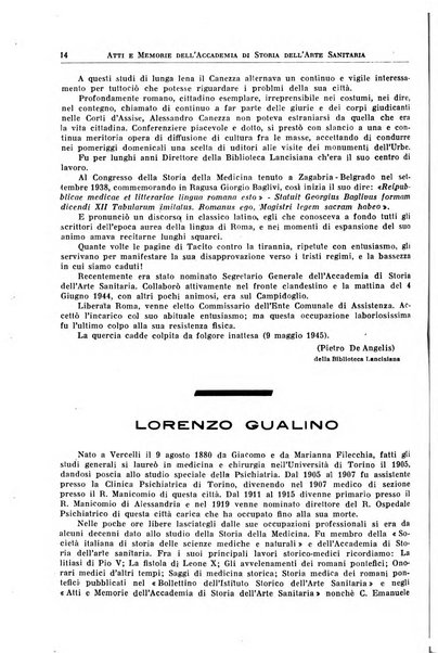 La rassegna di clinica, terapia e scienze affini