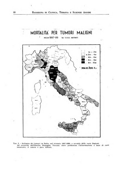 La rassegna di clinica, terapia e scienze affini