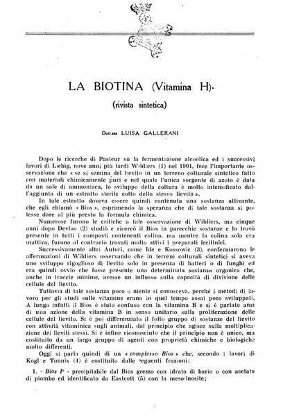 La rassegna di clinica, terapia e scienze affini