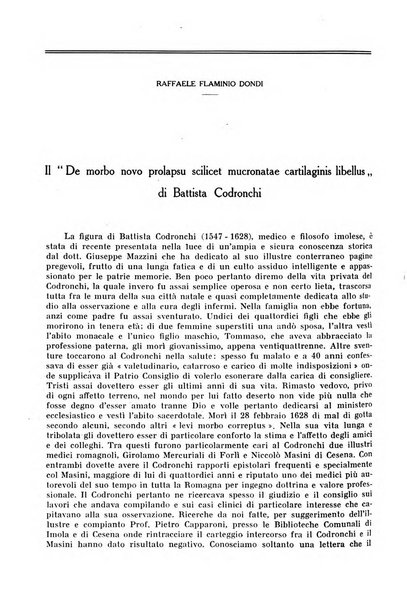 La rassegna di clinica, terapia e scienze affini