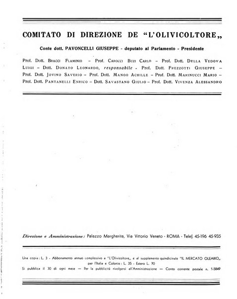 L'olivicoltore bollettino settimanale della Società nazionale degli olivicoltori