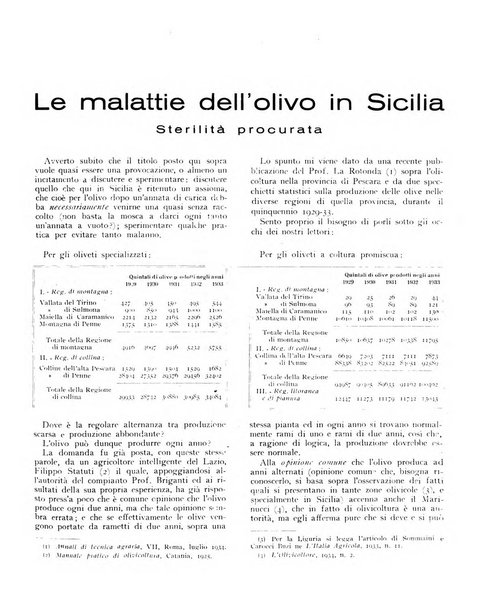 L'olivicoltore bollettino settimanale della Società nazionale degli olivicoltori