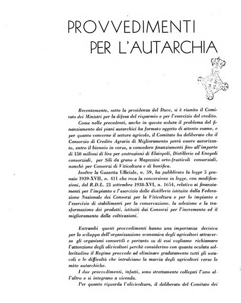 L'olivicoltore bollettino settimanale della Società nazionale degli olivicoltori