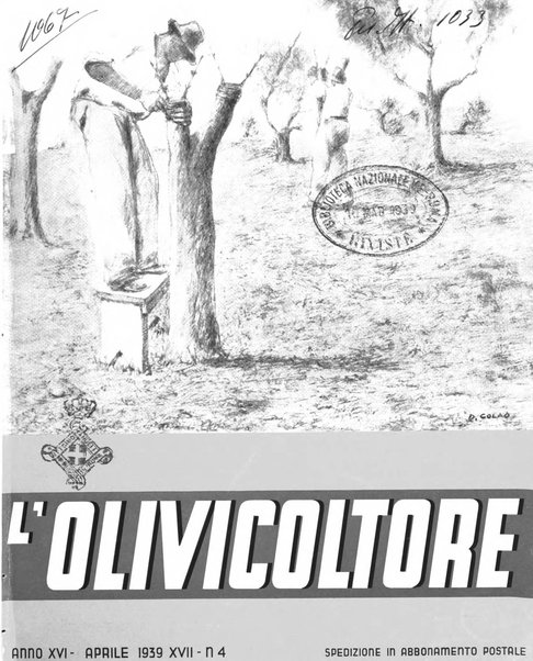 L'olivicoltore bollettino settimanale della Società nazionale degli olivicoltori