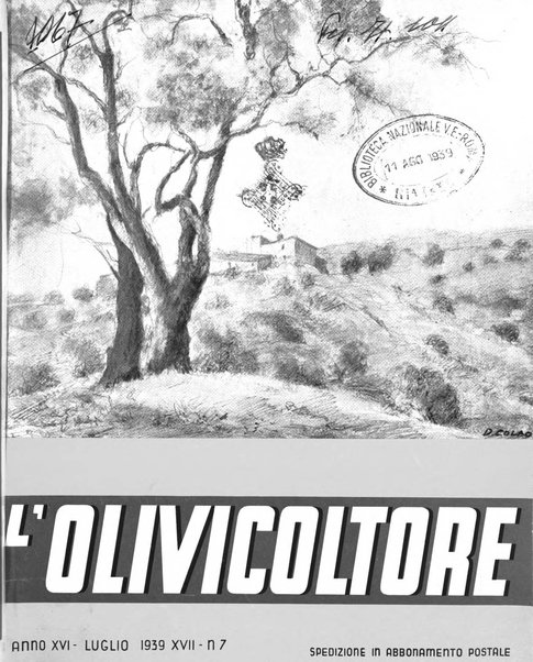 L'olivicoltore bollettino settimanale della Società nazionale degli olivicoltori