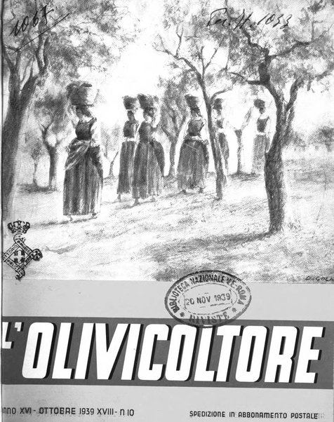 L'olivicoltore bollettino settimanale della Società nazionale degli olivicoltori