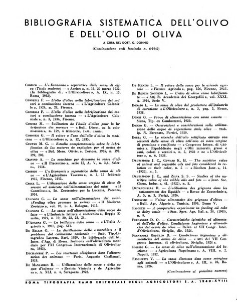 L'olivicoltore bollettino settimanale della Società nazionale degli olivicoltori