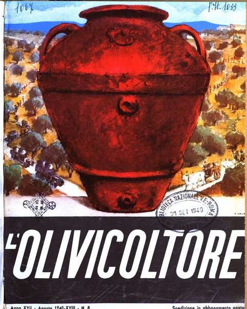 L'olivicoltore bollettino settimanale della Società nazionale degli olivicoltori