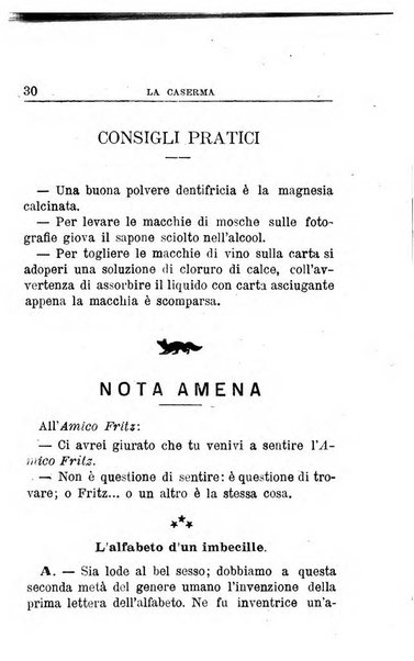 La caserma letture per i soldati