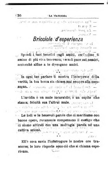 La caserma letture per i soldati