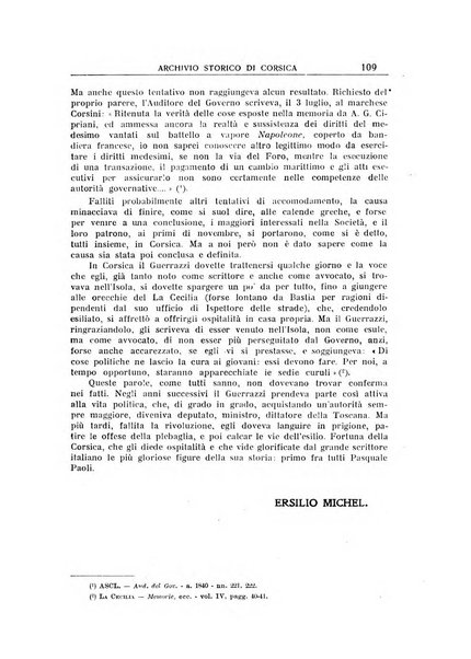 Archivio storico di Corsica pubblicazione trimestrale