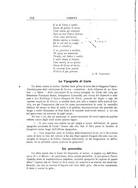 Archivio storico di Corsica pubblicazione trimestrale