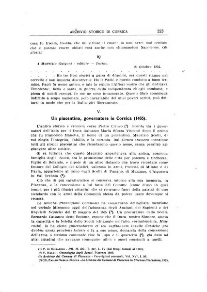 Archivio storico di Corsica pubblicazione trimestrale