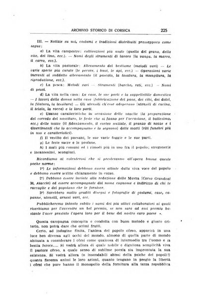 Archivio storico di Corsica pubblicazione trimestrale