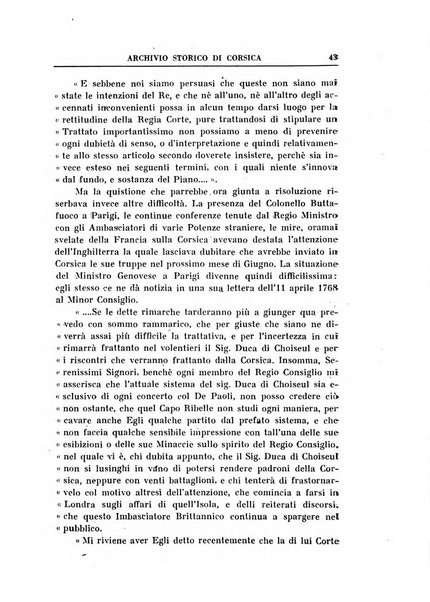 Archivio storico di Corsica pubblicazione trimestrale