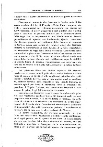 Archivio storico di Corsica pubblicazione trimestrale