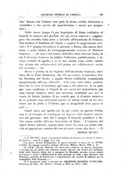 Archivio storico di Corsica pubblicazione trimestrale