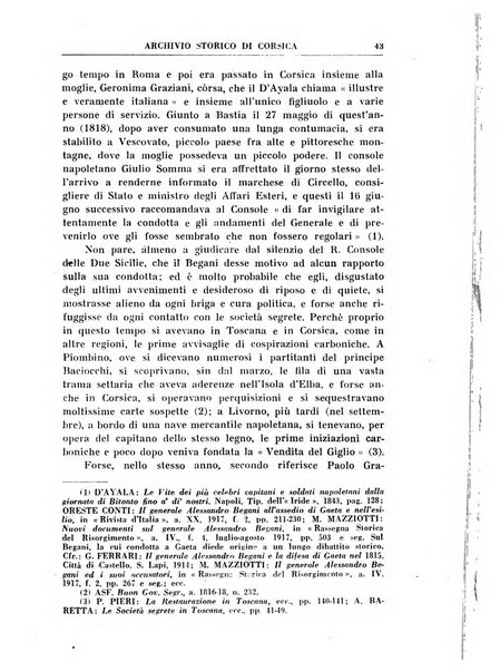 Archivio storico di Corsica pubblicazione trimestrale