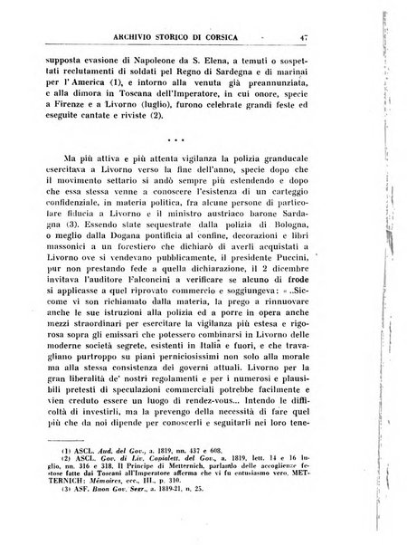 Archivio storico di Corsica pubblicazione trimestrale