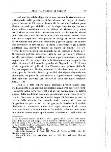 Archivio storico di Corsica pubblicazione trimestrale