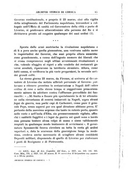 Archivio storico di Corsica pubblicazione trimestrale