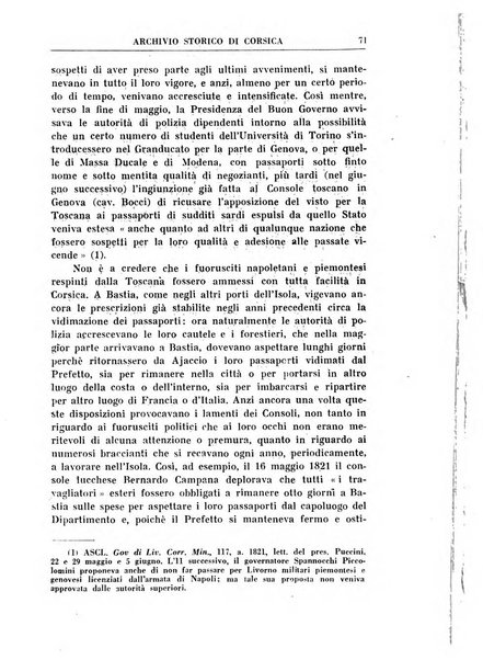 Archivio storico di Corsica pubblicazione trimestrale