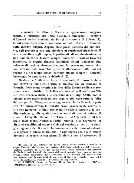 Archivio storico di Corsica pubblicazione trimestrale