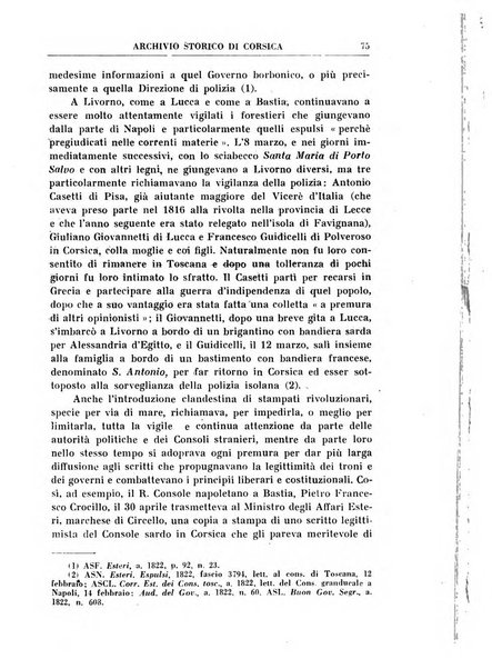 Archivio storico di Corsica pubblicazione trimestrale