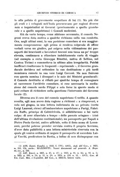 Archivio storico di Corsica pubblicazione trimestrale